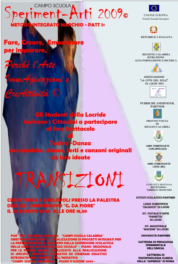CAMPO SCUOLA: SPERIMENT-ARTI  METODO  INTEGRATO MARCHIO  PATTI ©